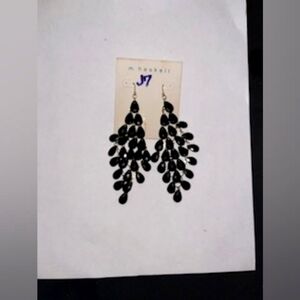 Black Earrings Holiday pierced